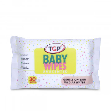 MWF 1130 BALAZUELA TGP BABY WIPES UNSCENTED 30 SHEETS