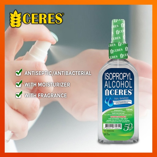 630 MWF IBANEZ, JOHFEMAR LYXTER ISOPROPYL ALCOHOL CERES 100ML